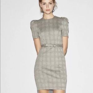 Express puff shoulder dress size M
